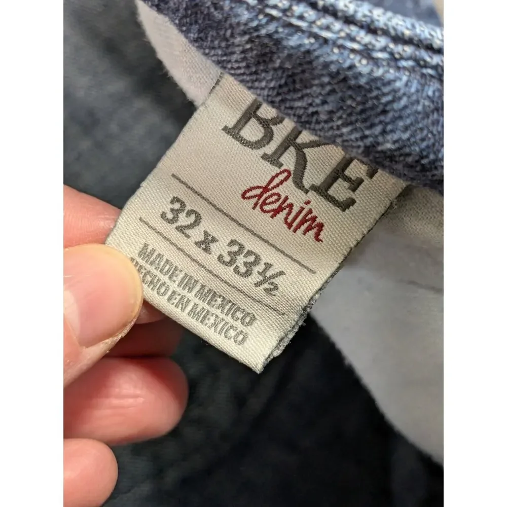 BKE Payton Jeans Womens 32 Long (34x32) Bootcut Stretch Flap Pocket Denim - Picture 10 of 13